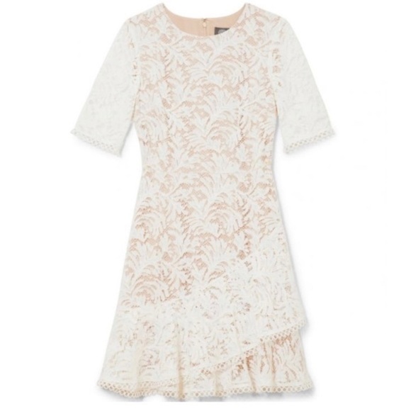 Vince Camuto White & Cream Lace Dress - Picture 5 of 16